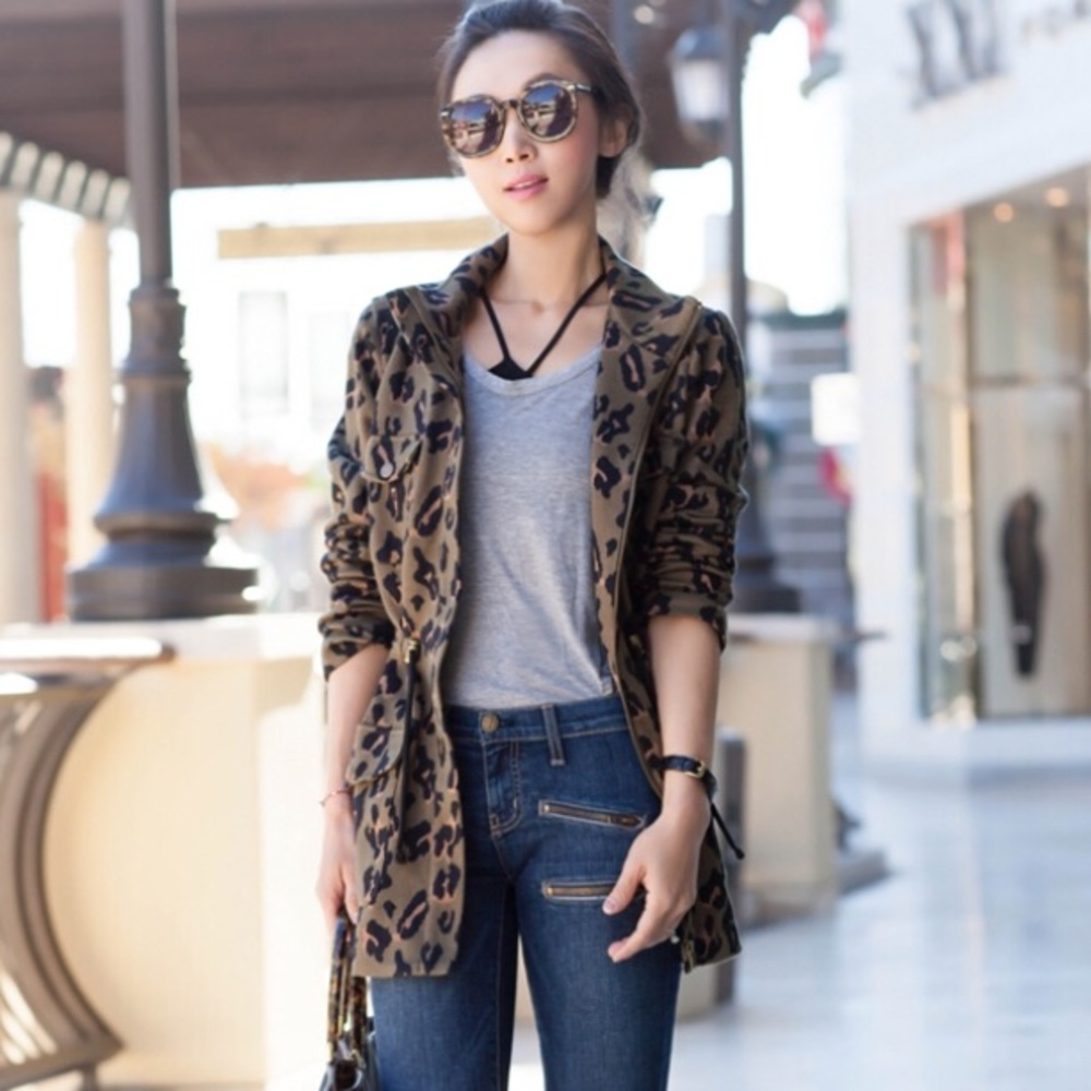 Anthropologie Tabitha Leopard Jacket